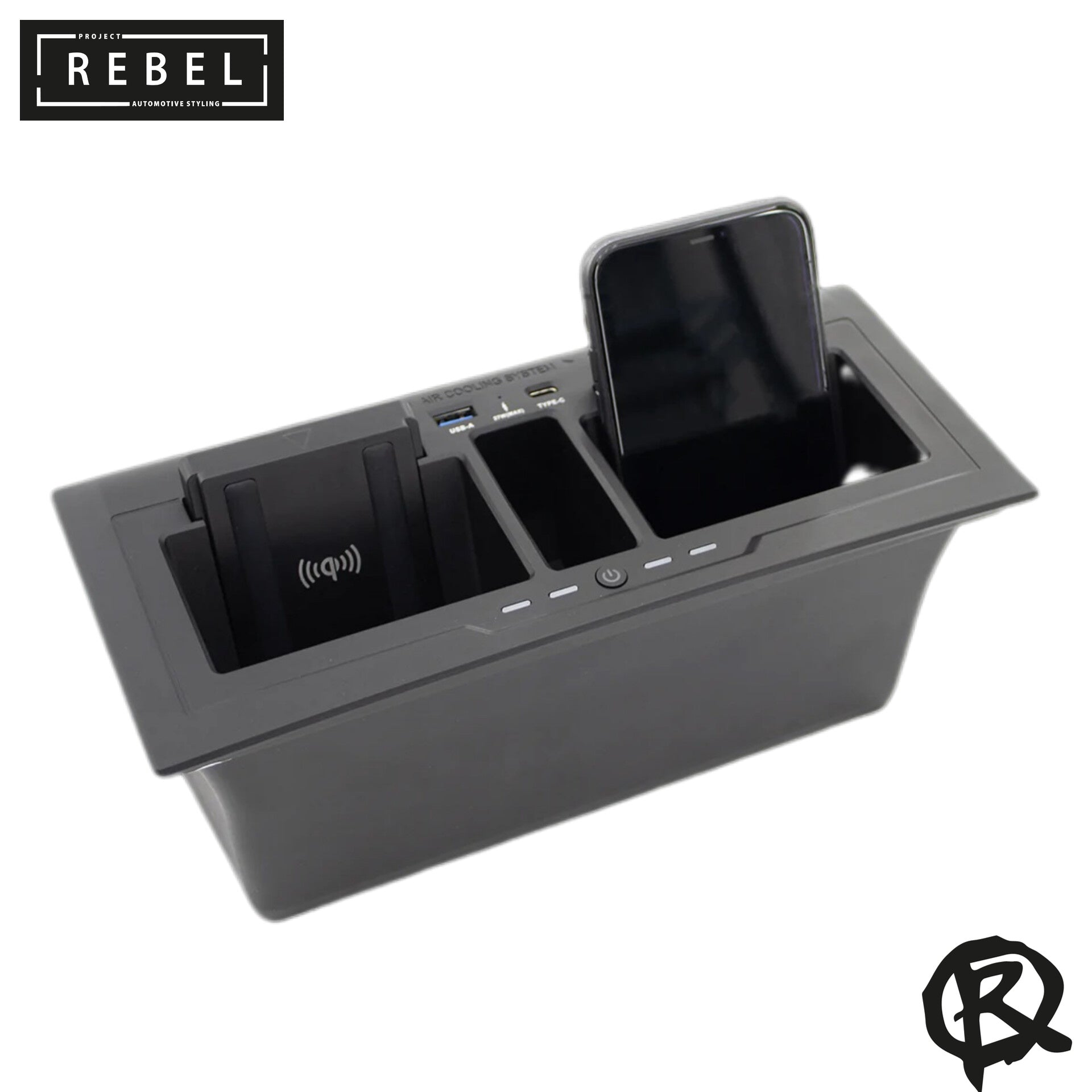 Defender L663 Centre Console Twin Wireless Charging Dock – Project